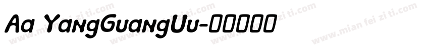 Aa YangGuangUu字体转换